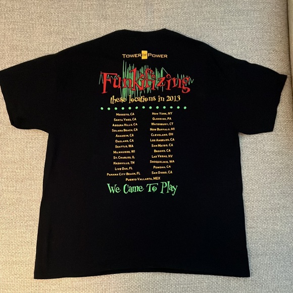 Tower Of Power 2013 Tour Tee XL - Picture 2 of 3